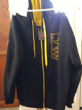 Men's GNC Full Zip Hoodie Size XXL Black NWT